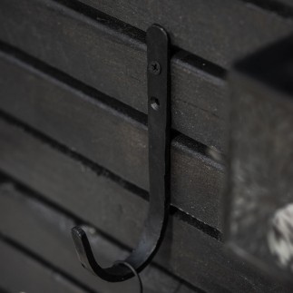 patere simple fer forge noir ib laursen