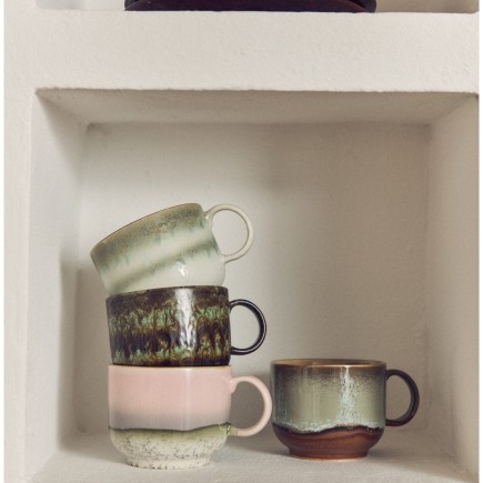 Mugs gres artisanal Hk living Odyssey set de 2
