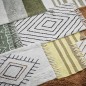 petit tapis coton vert tufte madam stoltz