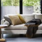 plaid epais chaud laine agneau brun marron fonce klippan zigzag