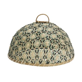 Cloche bambou tresse decorative aliments Madam Stoltz