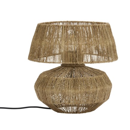 Lampe de table jute tresse naturel Madam Stoltz
