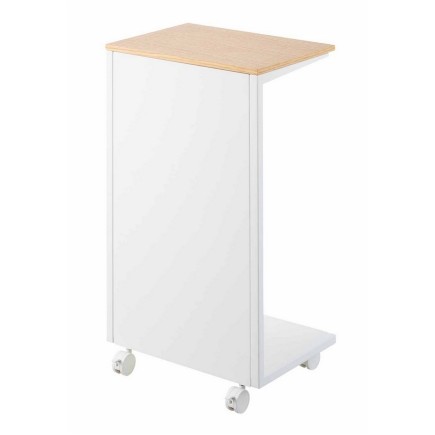 Table de chevet d appoint design metal acier bois Yamazaki Tower