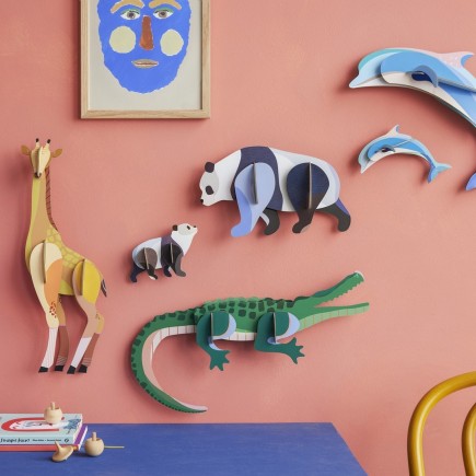 Décoration murale crocodile carton Studio Roof Tall Crocodile