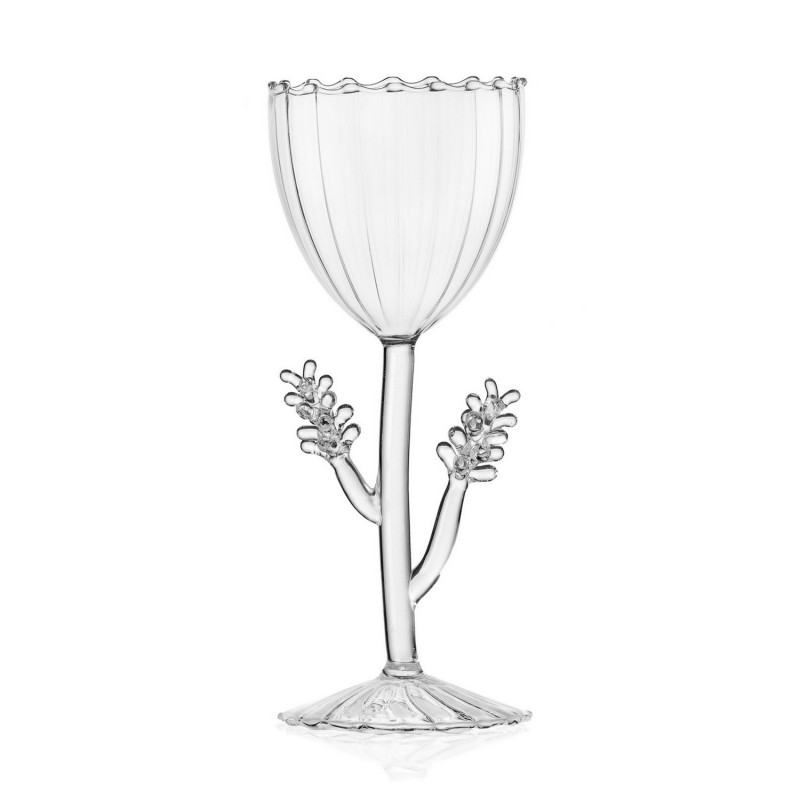 Verre a vin design fleurs lavandes Ichendorf Milano Botanica