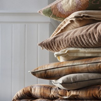 Housse de coussin à carreaux coton Madam Stoltz