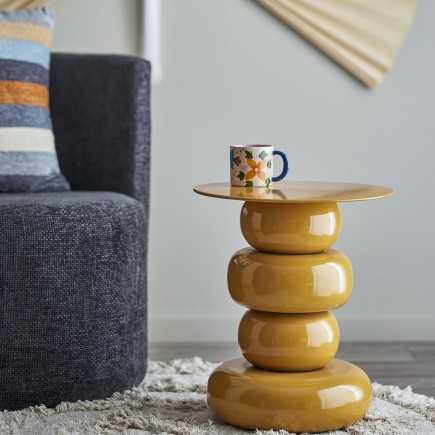Petite table basse sculpturale métal Bloomingville Olonne