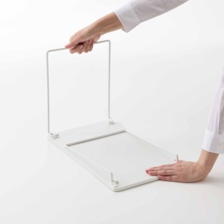Etagere rangement plan de travail acier design Yamazaki Tower