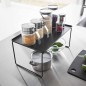 Etagere a poser rangement plan de travail acier design Yamazaki Tower