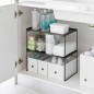 Etagere a poser rangement plan de travail acier design Yamazaki Tower