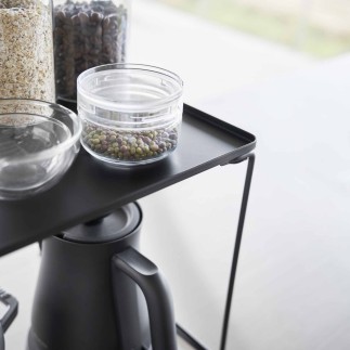 Etagere a poser rangement plan de travail acier design Yamazaki Tower