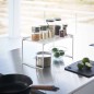 Etagere a poser rangement plan de travail acier design Yamazaki Tower