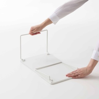 Etagere a poser rangement plan de travail acier design Yamazaki Tower