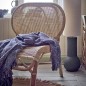 plaid coton recycle classique bleu bloomingville breso