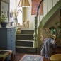 plaid coton recycle classique bleu bloomingville breso