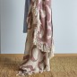 Plaid coton recycle motif chic franges Bloomingville Salobre
