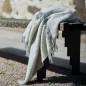 couverture douce chaude laine agneau bio gris clair klippan alm