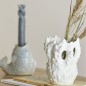 Vase gres blanc artisanal bloomingville fianna