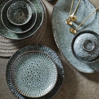 Assiette artisanale grès Madam Stoltz