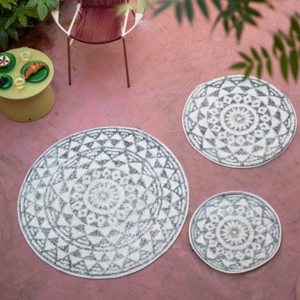 Tapis de bain rond coton HKliving