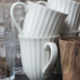 mug classique gres blanc ib laursen
