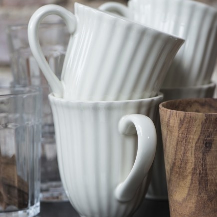 mug classique gres blanc ib laursen