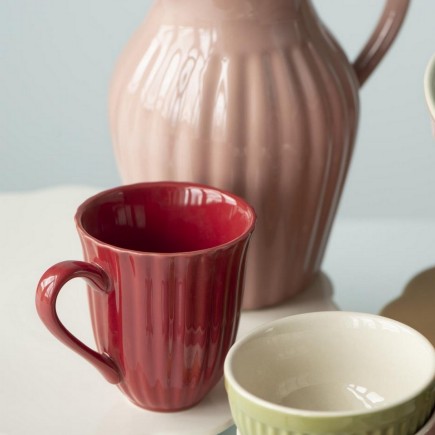 Mug évasé grès côtelé IB Laursen MYNTE