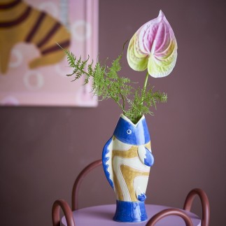 Vase poisson grès Bloomingville Irving