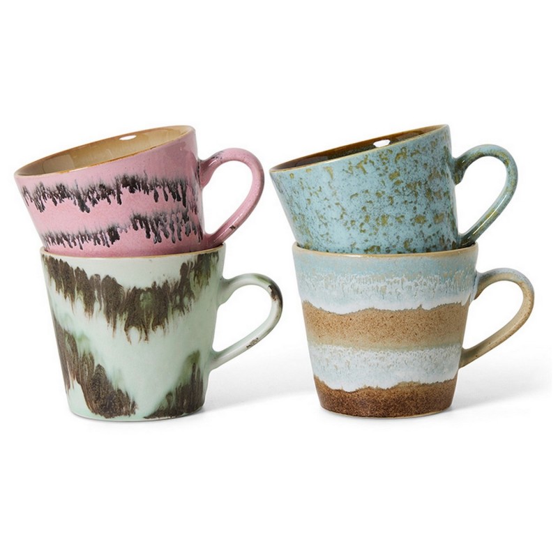 Mugs ceramique multicolore HK living Dada set de 4