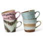 Mugs ceramique multicolore HK living Dada set de 4