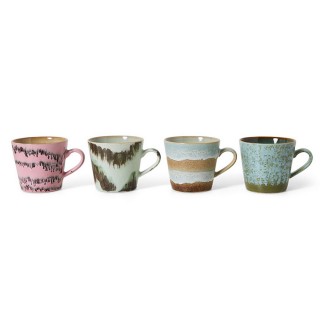 Mugs ceramique multicolore HK living Dada set de 4
