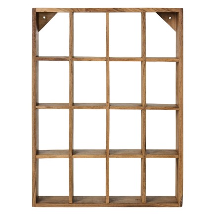 Etagere murale a mugs bois recycle 16 niches IB Laursen