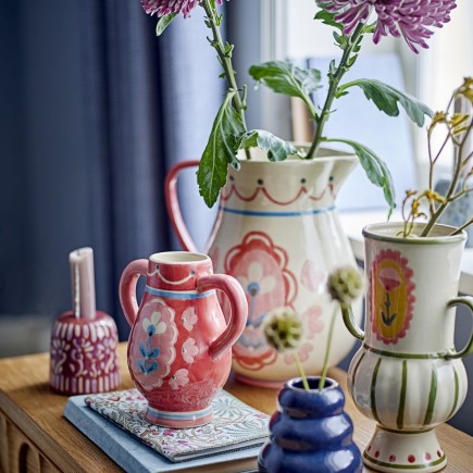 Vase grès peint Bloomingville Odina