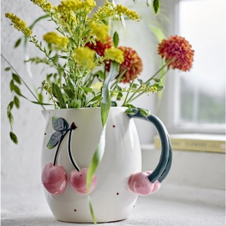 Pichet cerises gres Bloomingville Berrie