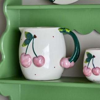 Pichet cerises gres Bloomingville Berrie