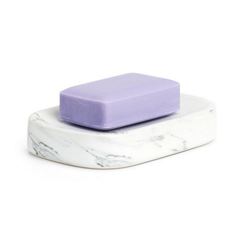 Porte savon ceramique marbre Zeller