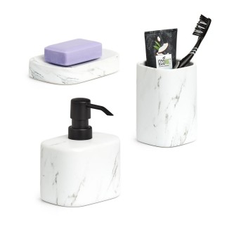 Porte savon ceramique marbre Zeller