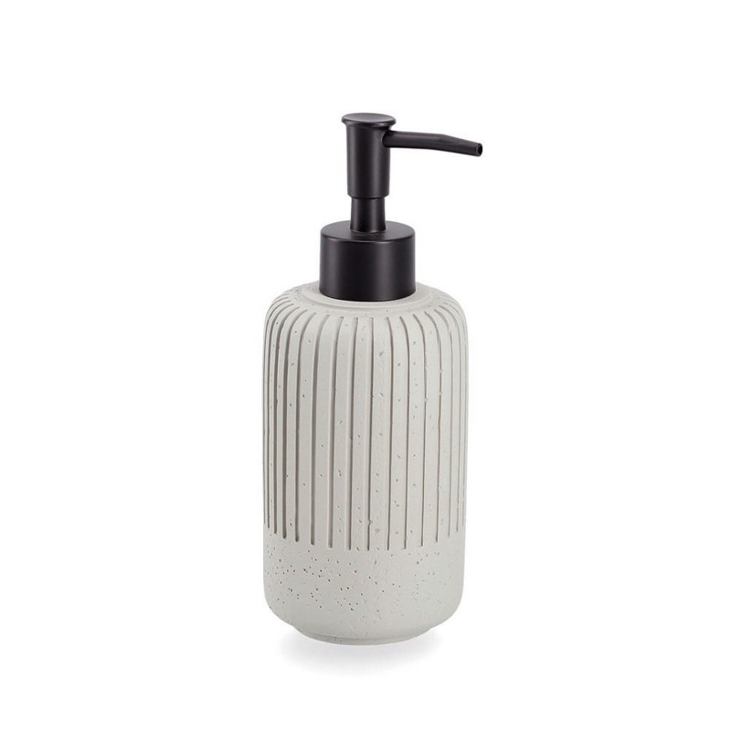 Pompe a savon design beton ciment gris Zeller