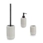 Pompe a savon design beton ciment gris Zeller
