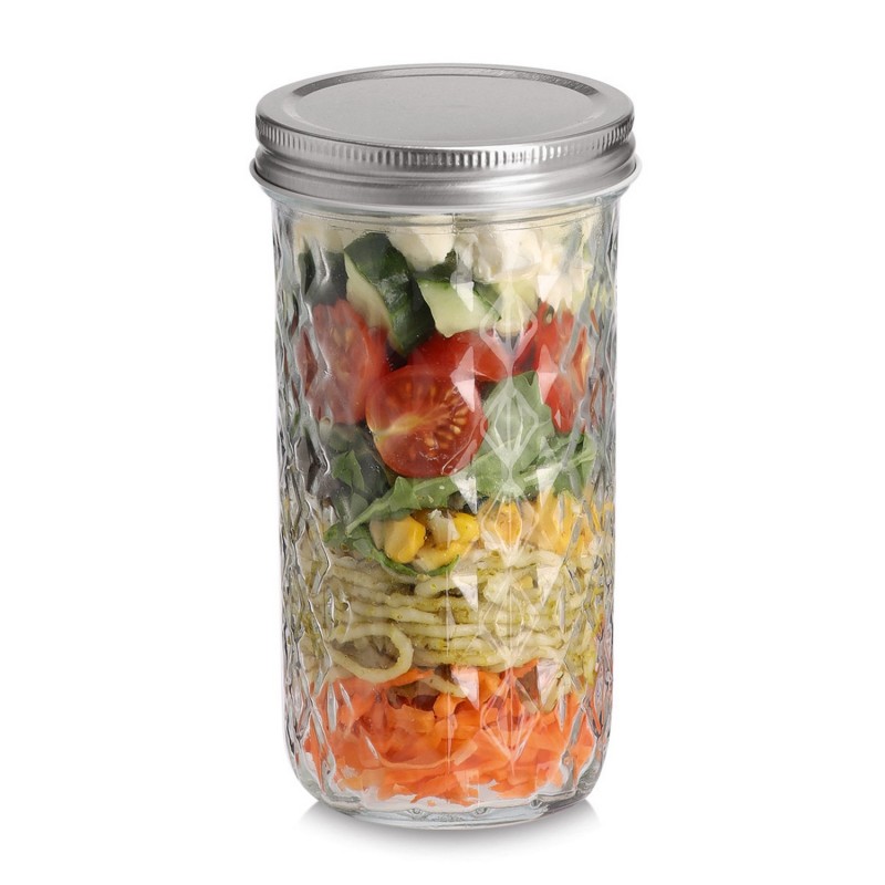 Bocal de conservation verre metal Zeller 550 ml