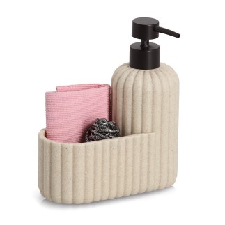 Pompe a savon porte eponge cuisine design Zeller
