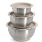 Bols en acier inoxydable avec couvercle Zeller set de 3