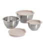 Bols en acier inoxydable avec couvercle Zeller set de 3