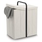 Panier a linge double textile Zeller
