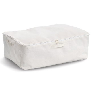 Panier housse de rangement textile fermeture eclair Zeller