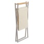 Panier a linge amovible metal bois Zeller