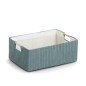 Panier de rangement decoratif coton bois Zeller