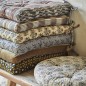 galette de chaise chic velours vert olive coussin chaise madam stoltz