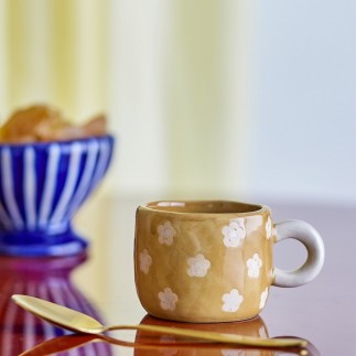 Mini tasse petites fleurs gres Bloomingville Nini