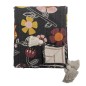 Plaid coton recyclé floral Bloomingville VIVIELLE Plaid coton recyclé floral Bloomingville VIVIELLE